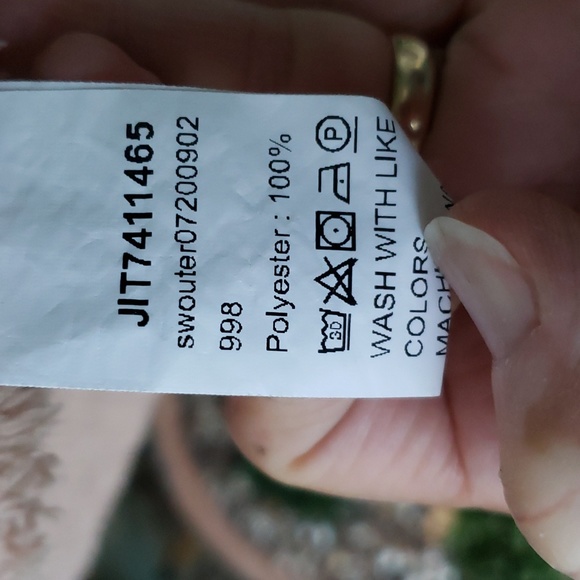 SHEIN Camel Color Long Sherpa Teddy Coat. Oversized SZ.SM. NEW.  P2P-22" - Picture 7 of 10